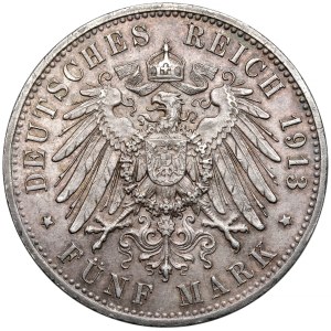 Prussia, 5 marks 1913-A, Berlin