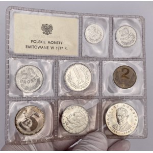 Polskie monety emitowane w 1977 r. - zgrzewka