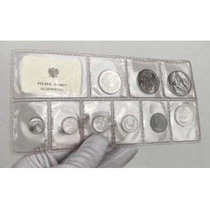 Polnische Aluminiummünzen 1949–1974 – Blisterpackung