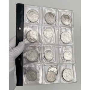 2 zlote, 5 zlotych, and 10 zlotych, 1924–1936 — set (13 pieces)