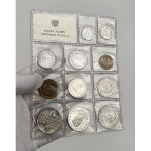 Polskie monety emitowane w 1976 r. - zgrzewka