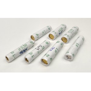 Rotoli bancari da 1 a 10 groszy 2016-2023 - set (7 pezzi)