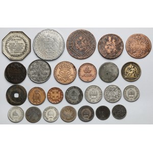 Coin Set: Mainly European Coins + One Token (25 pieces)