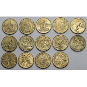 2 złoty 1996-2001 Nordic Gold - set (14 pezzi)