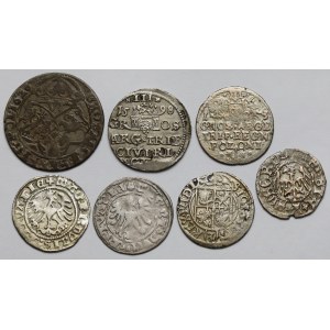 Sigismund I the Old – Sigismund III Vasa, coin set (7 pieces)
