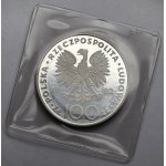 100 złotych 1982 Jan Paweł II - stempel lustrzany - w etui