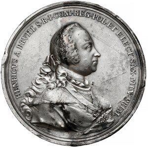 Henryk Brühl Medal, 1749—First Minister to Augustus III of Saxony—EXTREMELY RARE