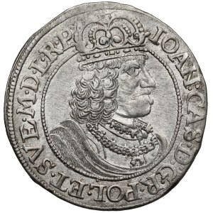 Jan II. Kazimierz, Ort Toruń 1655 HIL – široký poprsie – KRÁSNY