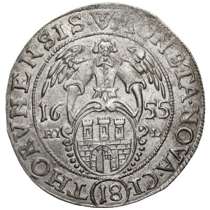 Jan II. Kazimierz, Ort Toruń 1655 HIL – široký poprsie – KRÁSNY