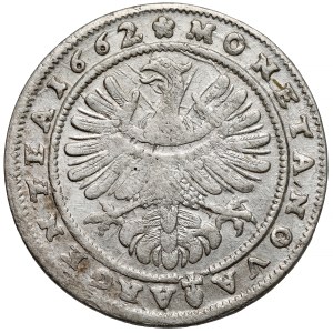Silesia, Louis IV of Legnica, 15 kreuzers, 1662, Brzeg