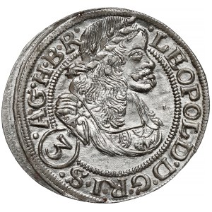 Silesia, Leopold I, 3 kreuzer, 1670 SHS, Wrocław