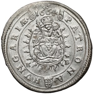 Ungarn, Leopold I., 15 Kreuzer, 1664 KB