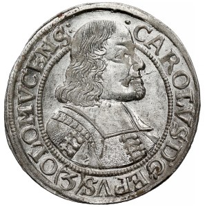 Austria, Karol II z Lichtenstein, 3 krajcary 1670, Ołomuniec