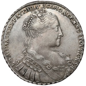 Rosja, Anna, Rubel 1734, Moskwa - portret liryczny