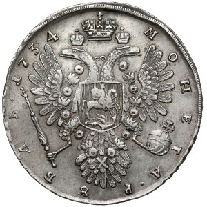 Rosja, Anna, Rubel 1734, Moskwa - portret liryczny