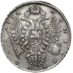 Russia, Anna, 1734 Ruble, Moscow—A Lyrical Portrait