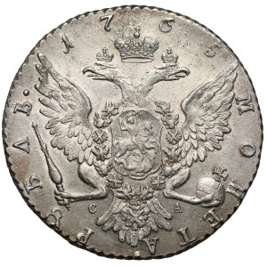 Rusko, Katarína II., rubľ 1765 CA, Petrohrad