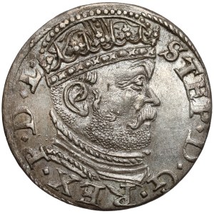 Stefan Batory, Battle of Riga, 1586 — large head, ornate cap