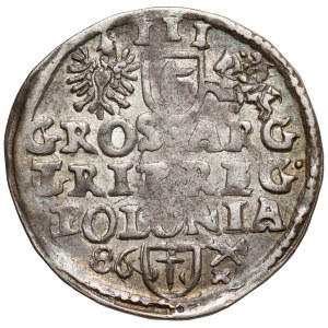 Stefan Batory, Trojak Poznań 1586 - POTO - data z lewej