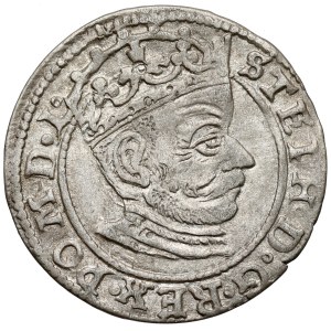 Stefan Batory, Rigaer Groschen 1581 – SCHILDER