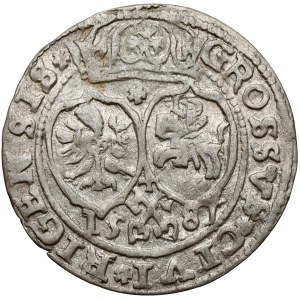 Stefan Batory, Rigaer Groschen 1581 – SCHILDER