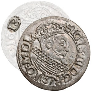 Zygmunt III Waza, 3 krucierze Kraków 1618 - rzadkie