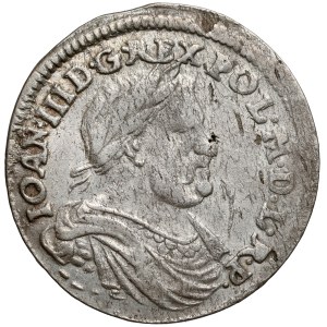 Jan III Sobieski, Ort Bydgoszcz 1677 - inicjały MH