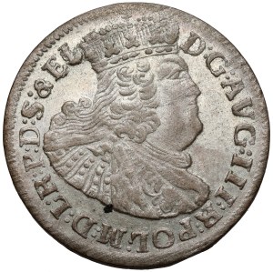 August III Sas, Szóstak Gdańsk 1763 REOE - piękny