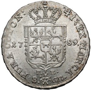 Poniatowski, 2-złoty coin, 1789 EB—beautiful