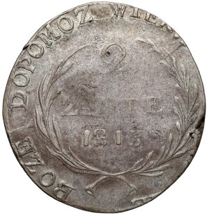Oblężenie Zamościa, 2 złote 1813 - DUŻE litery