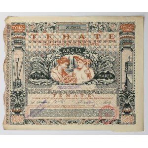 TEHATE Society for Trade, Industry, and Agriculture in Warsaw, 1,000 mkp, 1920