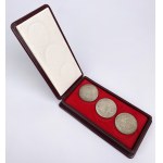 100 zlotych, 1966, Mieszko and Dąbrówka—3 variants in a case