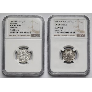 Vilnius Half-Grosz, 1560, and 10 groszy, 1840 - Set (2 pieces)