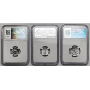 5, 10 und 20 Groschen 1968–1985 – Set (3 Stück)