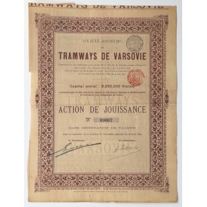 Tramways de Varsovia, Action de Jouissance 1899