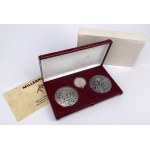 Medals and 10 zlotych coins from 2000 - Millennium - set (3 pieces)