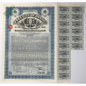 Gdańsk, Tobacco Monopoly, 50 pounds, 1927