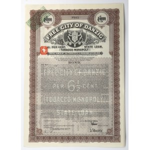 Gdańsk, Tobacco Monopoly, 1.0000 pounds, 1927