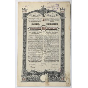 Królestwo Galicyi ... 4% Poż. Obligacja 1893 r. - 10.000 kr