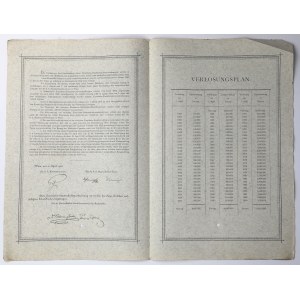 Karol Ludwik's Galician Railway, 4% Railway Bond, 2,000 kr, 1902