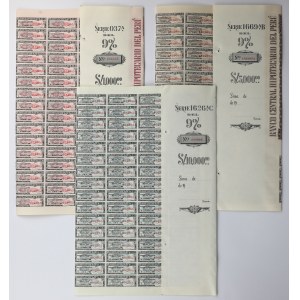Peru, Banco Central Hipotecario, Listy zastawne 1.000, 5.000 i 10.000 Soles 1975 (3szt)