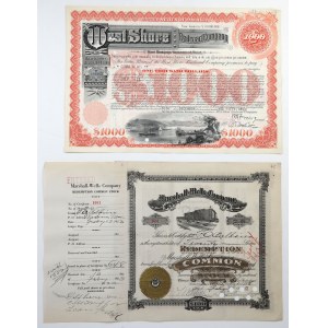 USA, sada cenných papierov (5 ks)