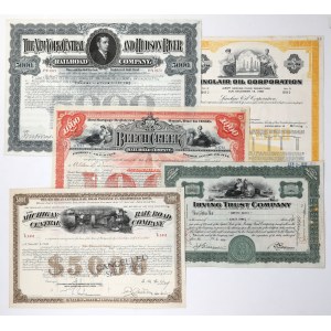USA, set of securities (5 items)