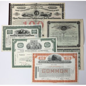 USA, set of securities (5 items)