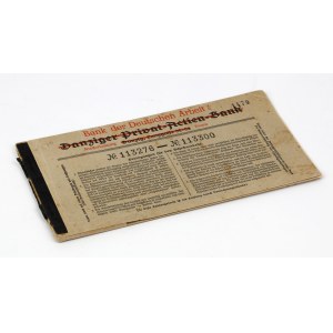 Bank der Deutschen Arbeit / Danziger Privat-Actien-Bank, Checkbook