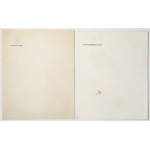 PSZnZ, Paper, Commander-in-Chief / Polish Commander-in-Chief - Forms (2 pcs)