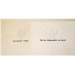 PSZnZ, Paper, Commander-in-Chief / Polish Commander-in-Chief - Forms (2 pcs)