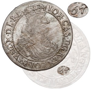 Jan II Kazimierz, Ort Gdańsk 1667 DL - RZADKOŚĆ