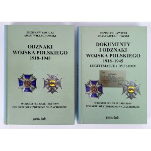 Abzeichen der polnischen Armee und Dokumente 1918–1945, Z. Sawicki – Set (2 Stück)