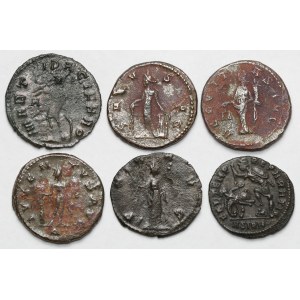 Cesarstwo Rzymskie, Antoniniany i Follis - zestaw (6szt)